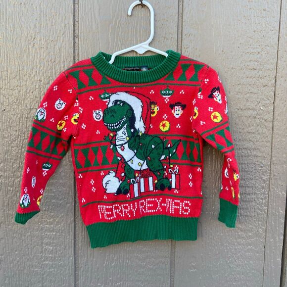 toy story Other - Toy Story Rex baby boy size 18 months Christmas sweater merry-rexmas
